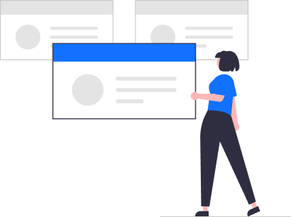 Woman reviewing digital cards, one highlighted blue, symbolizing organized SEC Insider Credential Assistance