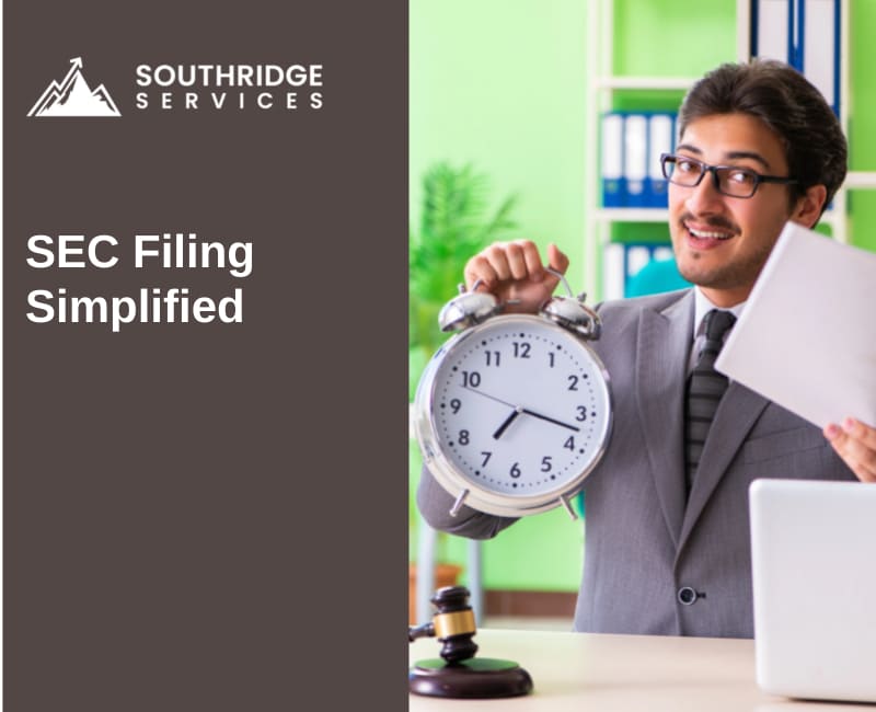 Man holding a clock and a file, symbolizing workplace deadlines